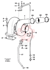 Oil draining pipe