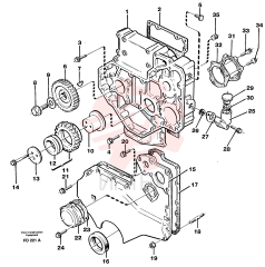 Timing gear casing VOE 11716115