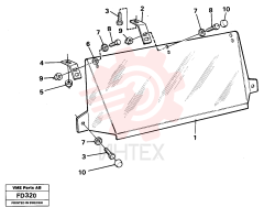 Sun visor VOE 14250507