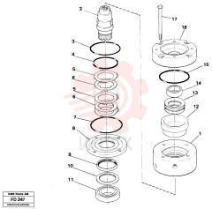 Swinging Brake VOE 14236610