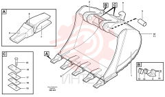 Нож ковша VOE 14323216