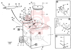 Hydraulic fluid tank