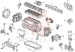 Двигатель в сборе (дизель) VOE 14375073