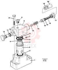 Pressure limiting valve