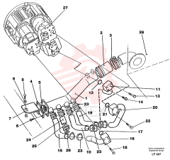 Suction pipe VOE 14238096 (2)
