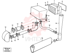 Cyclone housing VOE 1661062