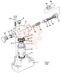 Pressure limiting valve VOE 14241450 (1)