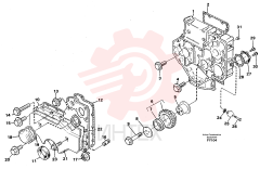 Timing gear casing