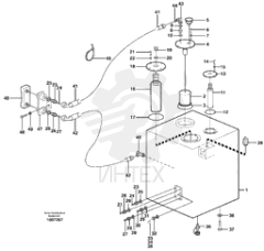Hydraulic fluid tank