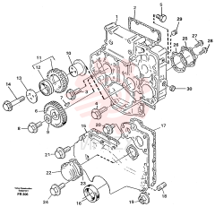 Timing gear casing