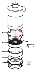 Oil bath air cleaner