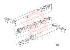 Гидроцилиндр стрелы VOE 14578081