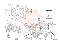 Timing gear casing