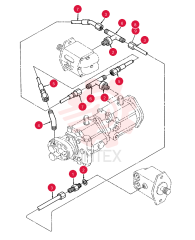 HYD CONNECTOR,9/16" - 18 ORB x 9/16" - 18 JIC