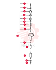 FUEL SYSTEM INJECTOR E9NN9F593CA