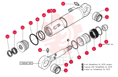 HYDRAULIC CYLINDER 84093162 (2)