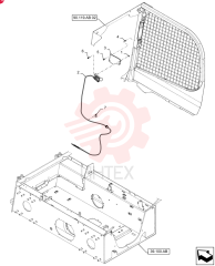 FLANGE NUT,Hex, M6 x 1, Cl 8