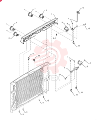 FLANGE NUT,Hex, M6 x 1, Cl 8 9804276 (4)