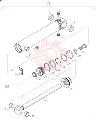 HYDRAULIC CYLINDER,38.1mm Rod, 410mm Stroke