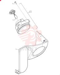 WORK LAMP,Halogen, 12V, 50W, Clear Lens