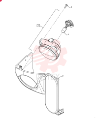 WORK LAMP,Halogen, 12V, 50W, Clear Lens