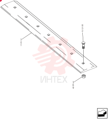 CUTTING EDGE,Bolt On, Double Edged, 7 Hole, 152.4mm W x 1368.4mm L