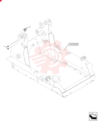 FLANGE NUT,M12 x 1.75, Cl 10