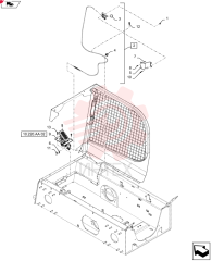 FLANGE NUT,Hex, M6 x 1, Cl 8 9804276 (3)