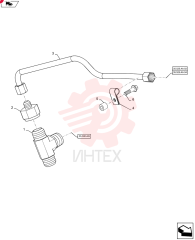 TEE,1 5/16"-12, 37 Degree x 1"-11 1/2, NPTF Br