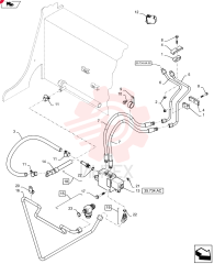 CLAMP,Dual, 3/8" Hose, 6mm Bolt