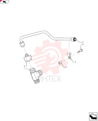 TEE,1 5/16"-12, 37 Degree x 1"-11 1/2, NPTF Br