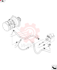 HOSE ASSY.,6.35mm ID x 420.8mm L, SAE 100R17 84257177 (1)