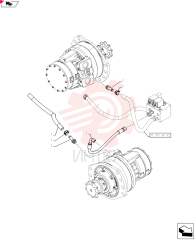 HOSE ASSY.,6.35mm ID x 420.8mm L, SAE 100R17 84257177 (2)