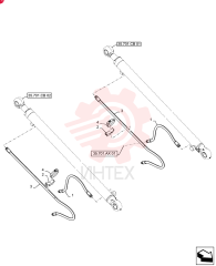 HYDRAULIC HOSE,10mm ID x 572mm L, SAE 100R16