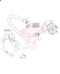 HOSE,19mm ID x 1030mm L, SAE 100R17