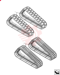 RUBBER TRACK,450W x 55 Links x 86P