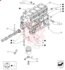 CYLINDER BLOCK,4 Cylinders