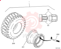 Incl. 101-203 Wheel