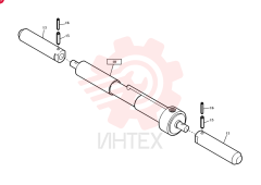 HYDRAULIC CYLINDER,Double Acting, 25mm Rod, 75mm Stroke