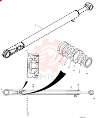 CYLINDER,Double Acting, 38.1mm Rod, 611mm Stroke