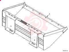 Gray Extended Low Profile;  1676 mm, 66 in.; Incl. Bucket 86590378, Decal 86592025, Order from Whole Goods