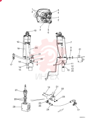 HYD CONNECTOR,9/16" - 18 ORB x 7/16" - 20 JIC