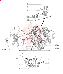 BELT, TRANSMISSION 98473747 (2)