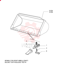BUCKET TOOTH SHANK 79084422 (2)