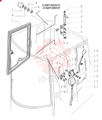 CAB GLASS 76043533
