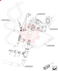 HYD CONNECTOR,1-3/16" - 12 ORFS x 7/8" - 14 ORB 9840534 (2)