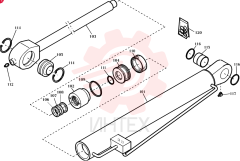 CYLINDER,Double Acting, 60mm Rod, 492.5mm Stroke
