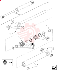 HYDRAULIC CYLINDER 47448261 (2)