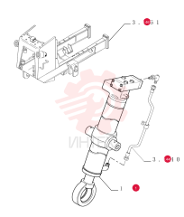 CYLINDER,Double Acting, 45mm Rod, 1185mm Stroke