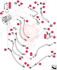 HYD CONNECTOR,1-3/16" - 12 ORFS x 1-5/16" - 12 ORB